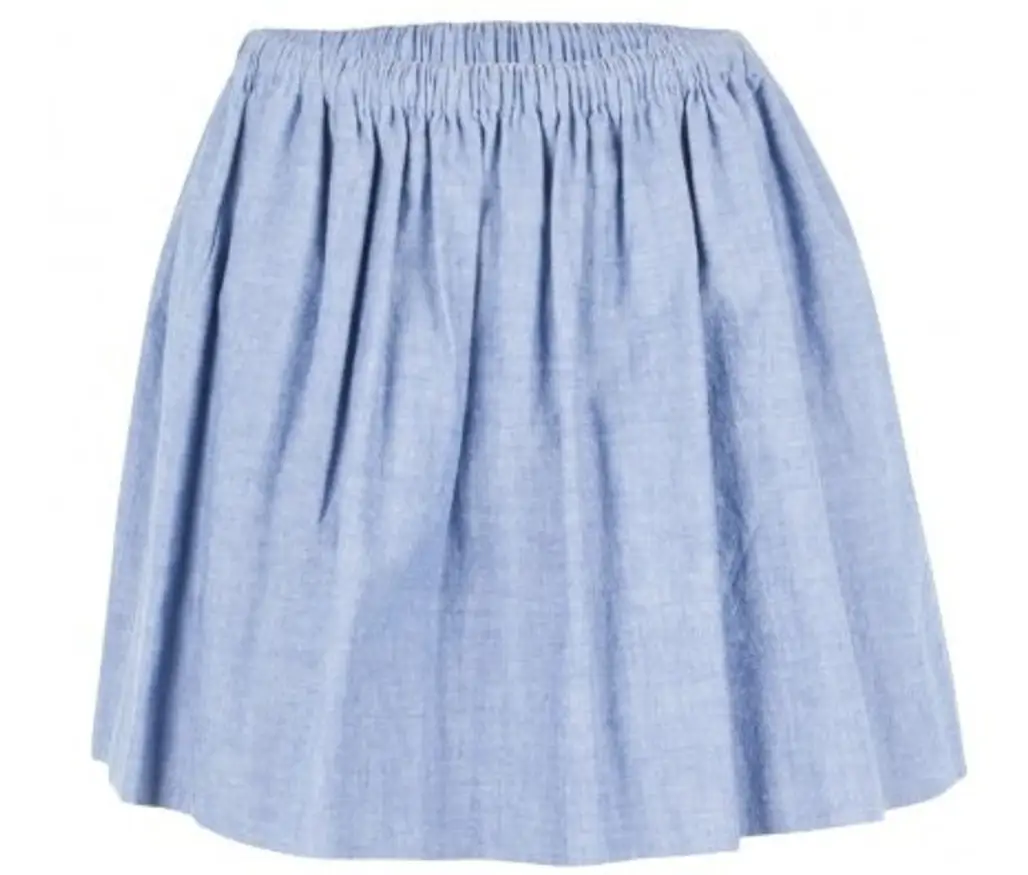 Harvey Faircloth Chambray Skirt