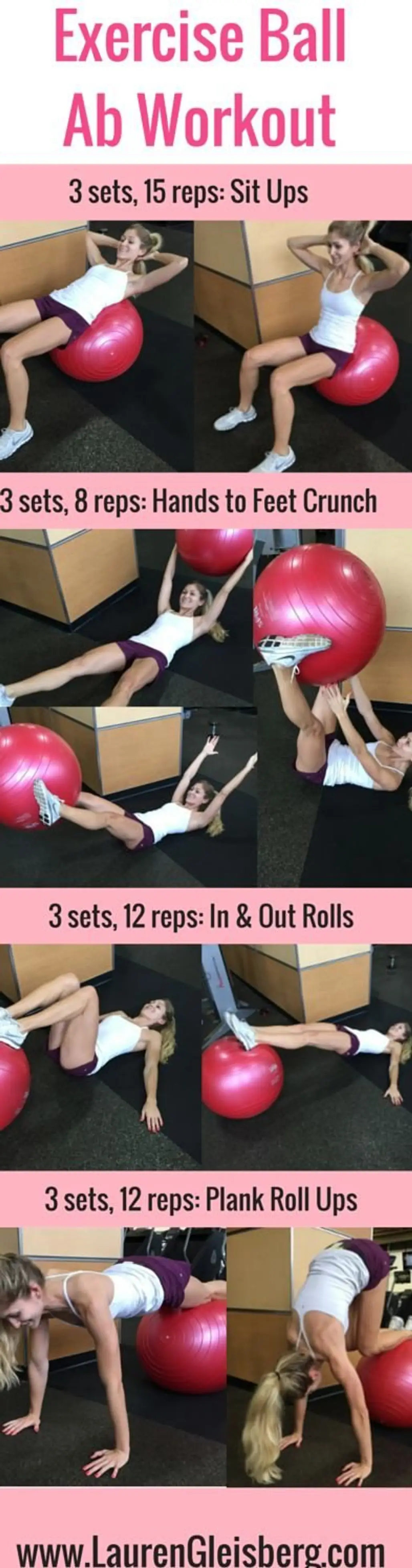Exercise Ball Ab Workout