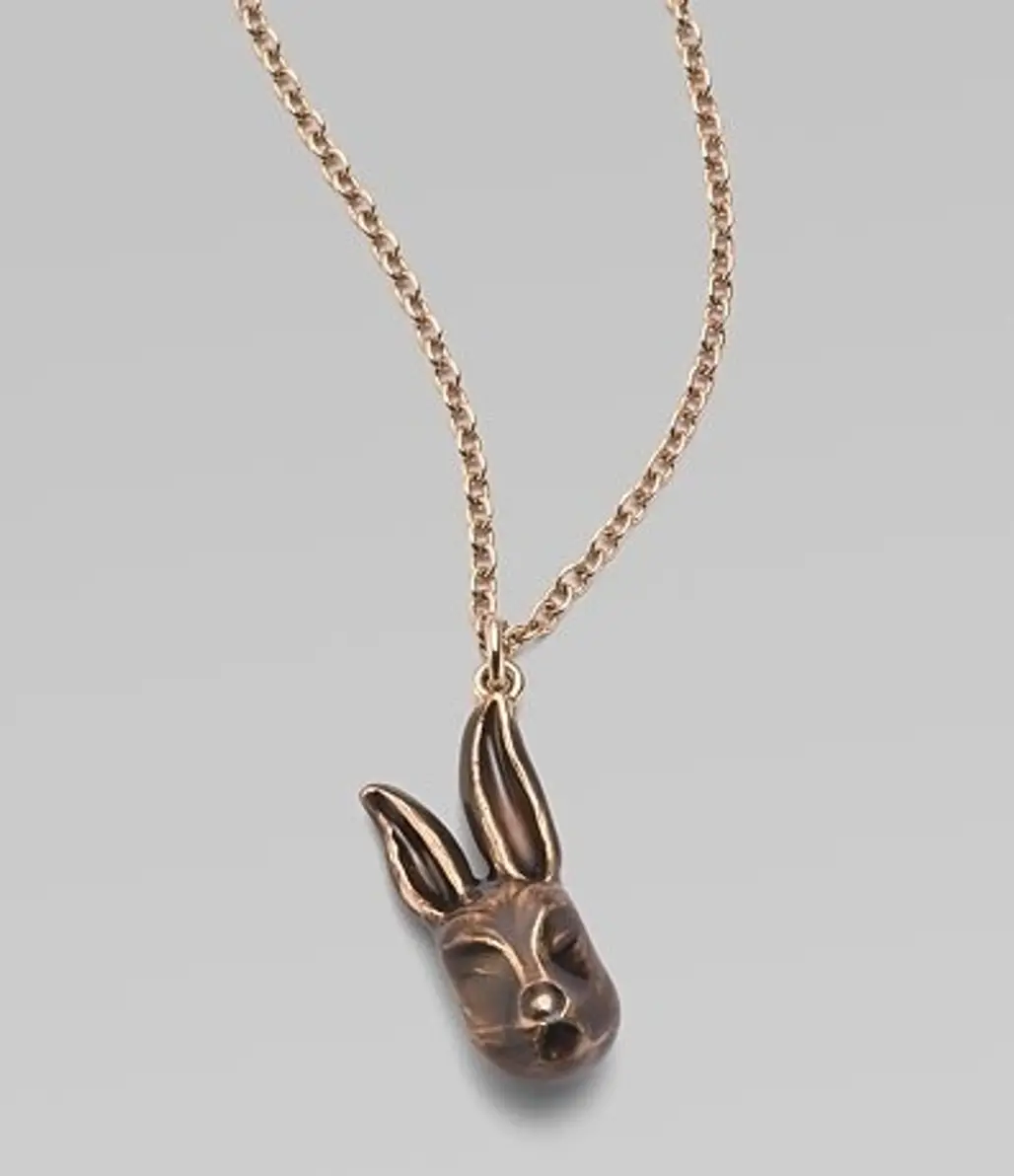 Marc by Marc Jacobs Hare Pendant Long Necklace