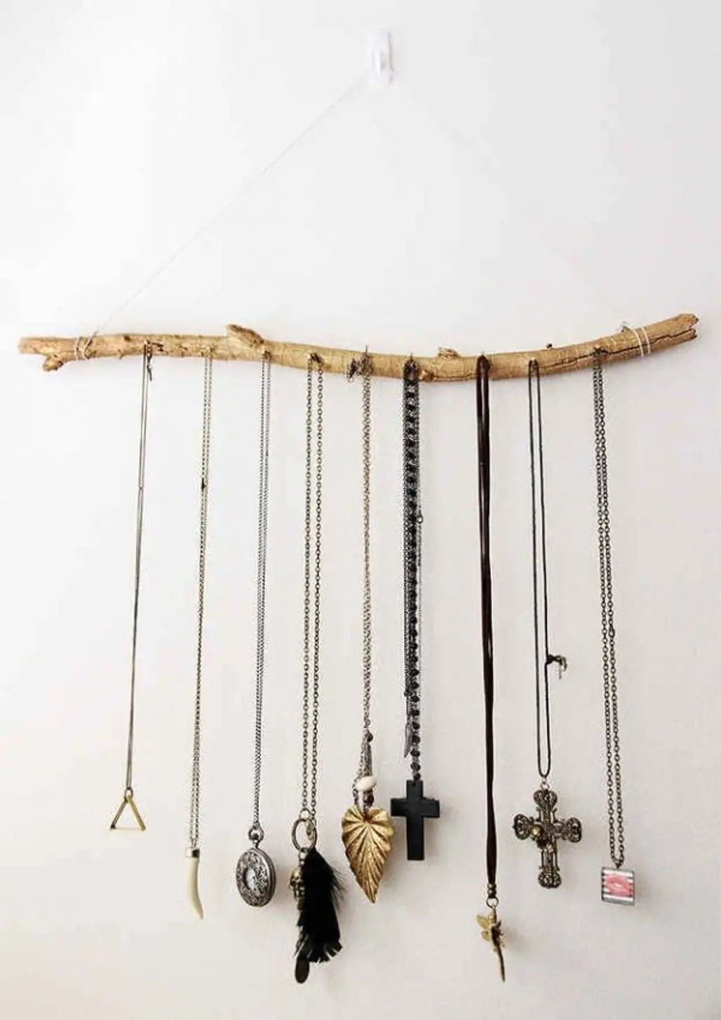 Use a Branch as a Jewelry Holder