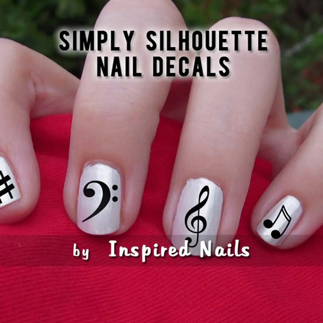 Music Nail Decal Stickers