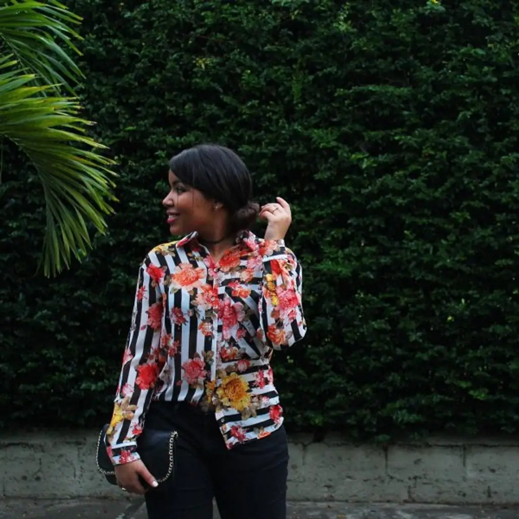 Her Gorgeous Graphic-print Blouse