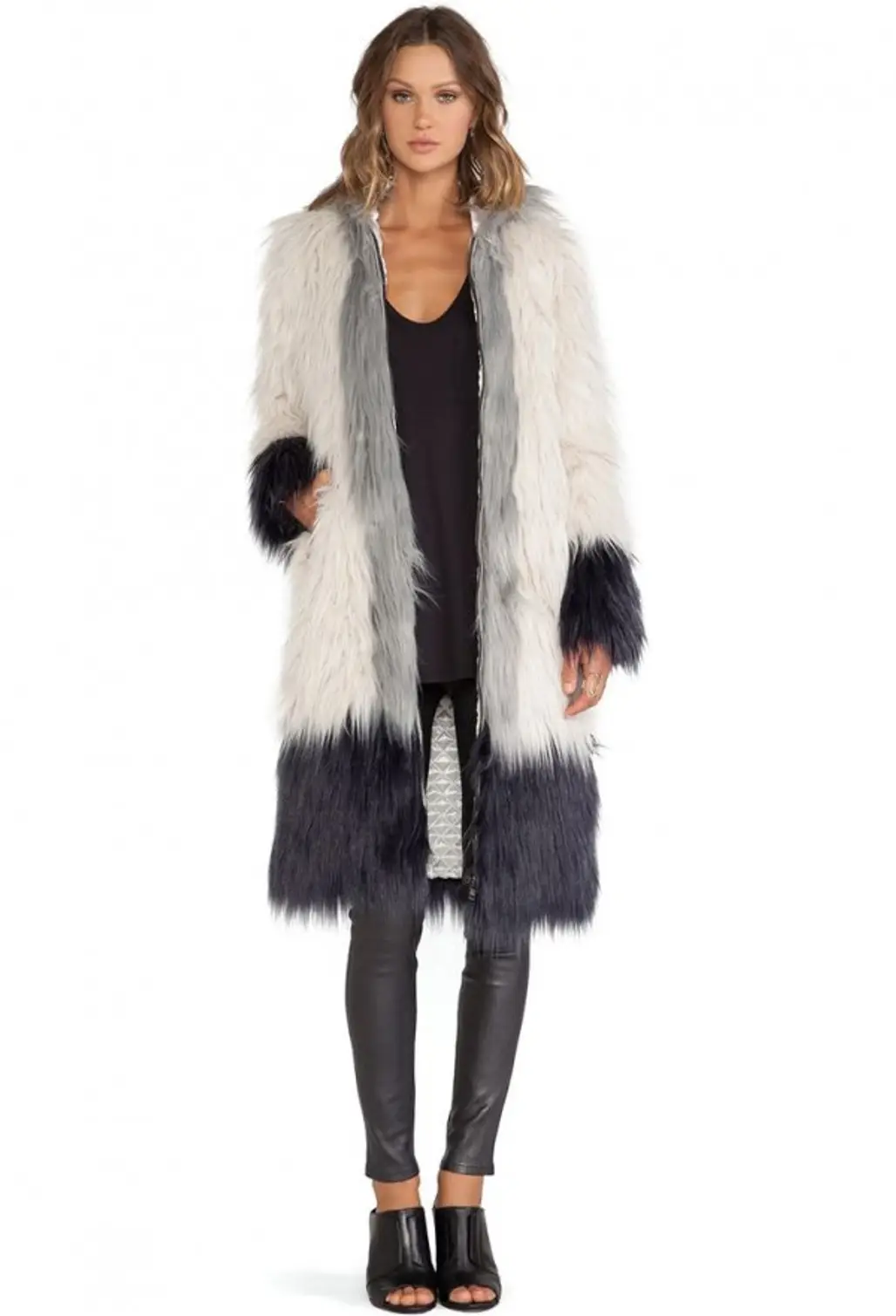 Chaser Hooded Faux Fur Jacket