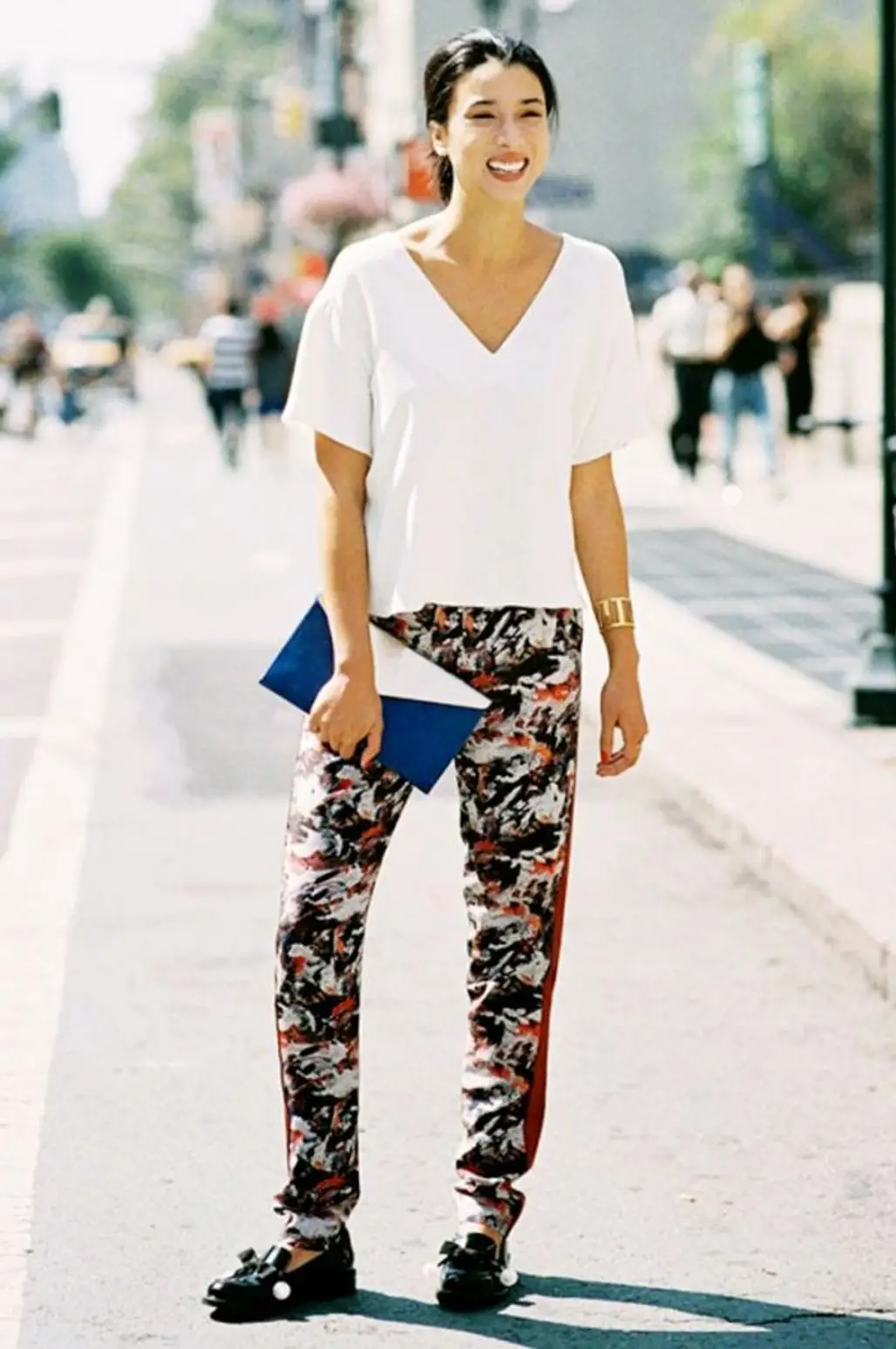 Slouchy Trousers and Loafers