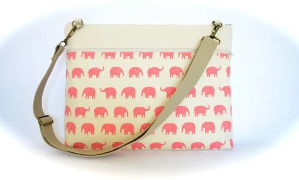 Pink Elephants Laptop Bag