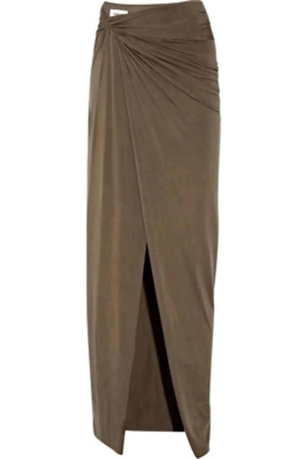 Helmut Lang Draped Brushed-Jersey Maxi Skirt