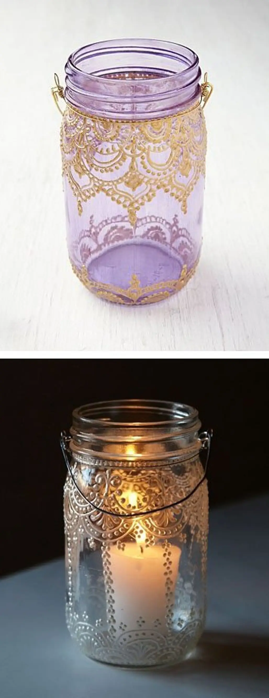 Decorate Mason Jars for Lanterns