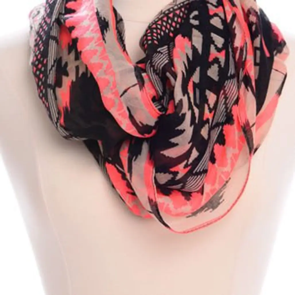 Out West Infinity Scarf, Pink