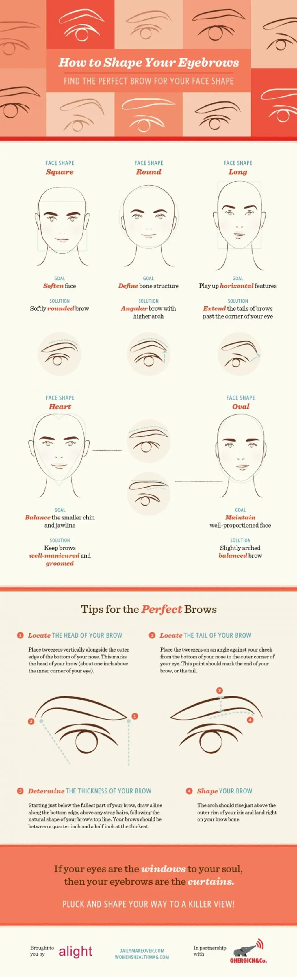 How to Shape Your Eyebrows for Your Face Shape