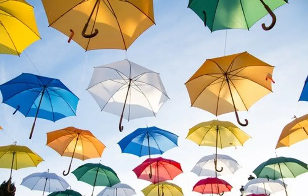 umbrella, fashion accessory, illustration, symmetry,