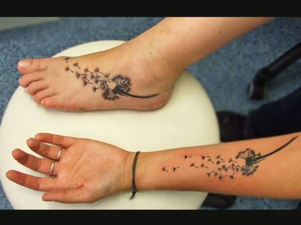 Tiny Dandelion Seed Temporary Tattoo - Set of 3 – Little Tattoos