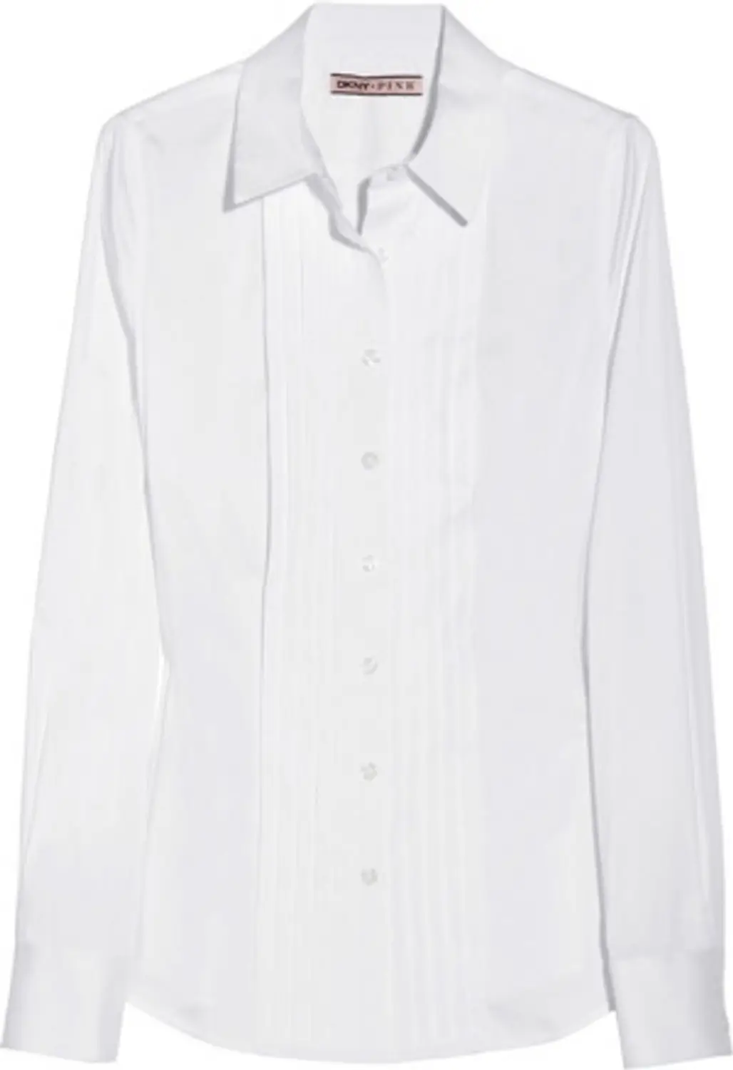 DKNY Pleated Cotton-blend Shirt