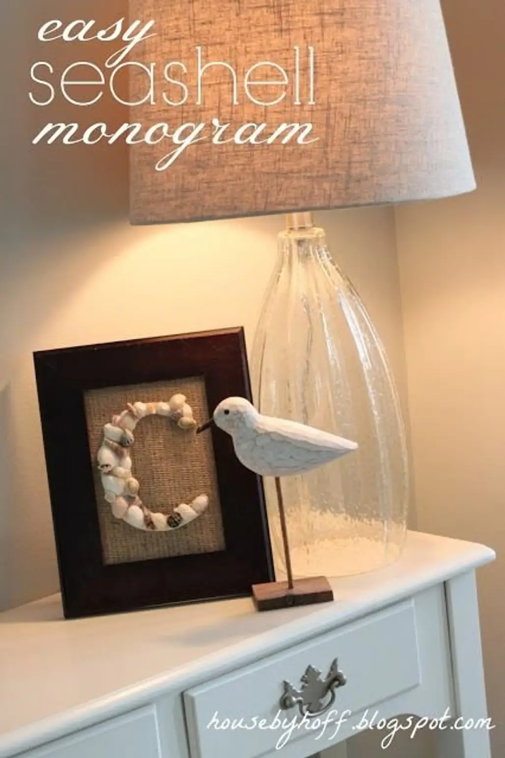 A DIY Seashell Monogram