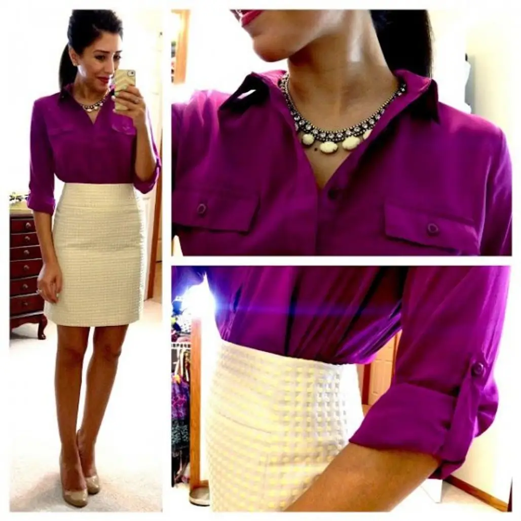 Button-down and a Pencil Skirt