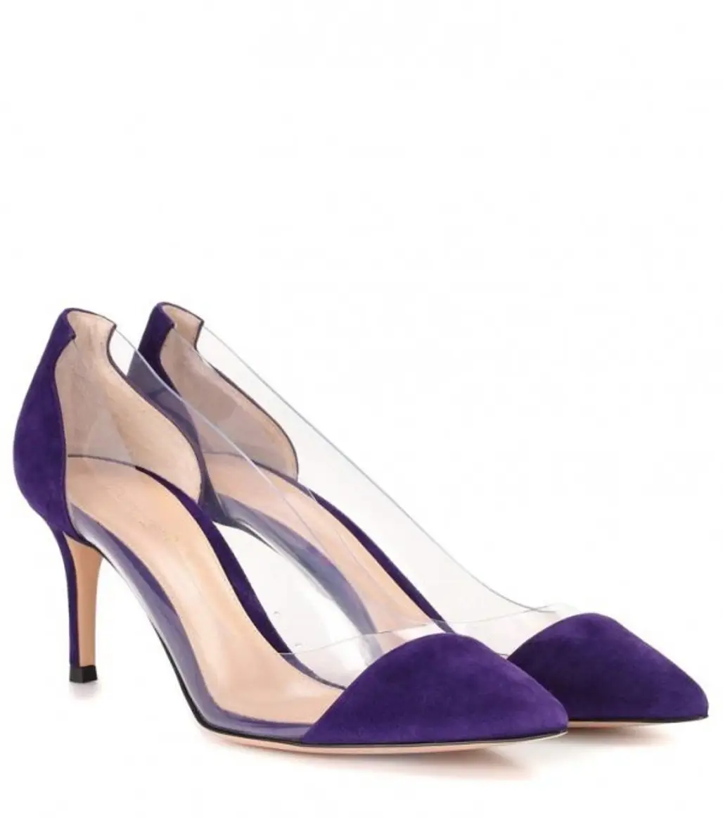 Footwear, High heels, Purple, Violet, Basic pump,