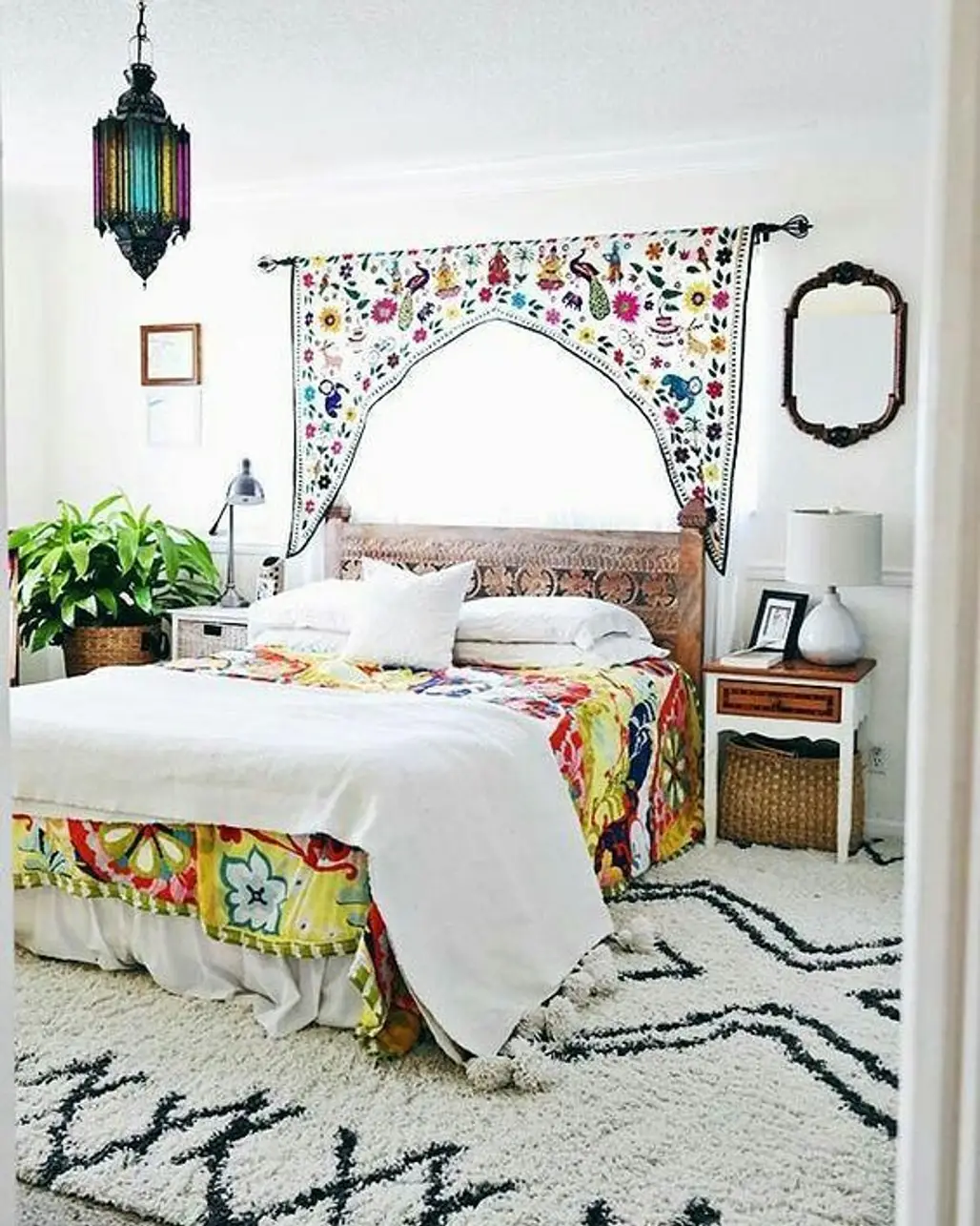 room, wall, bedroom, bed frame, bedding,