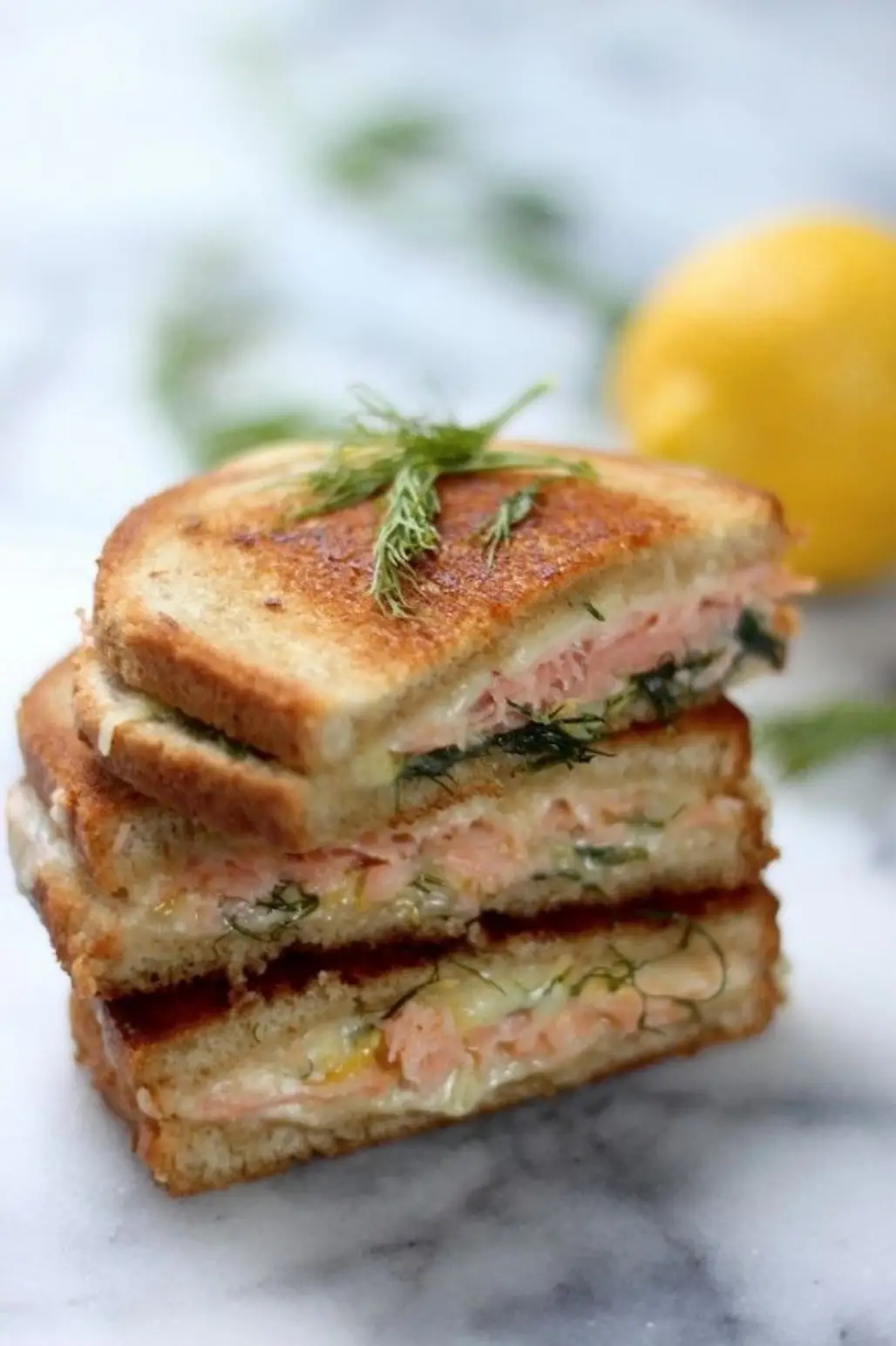 Smoked Salmon and Gruyere Grilled Cheese