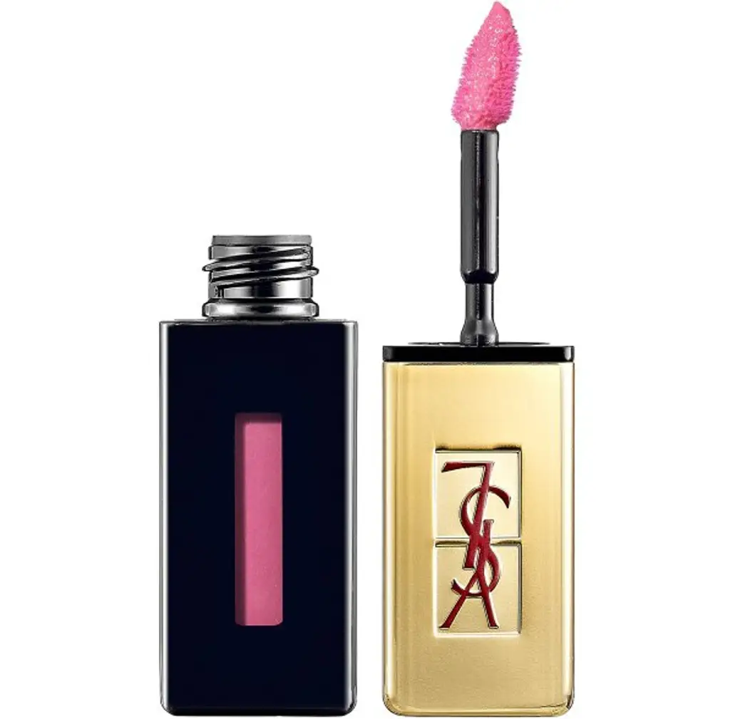 Yves Saint Laurent ROUGE PUR COUTURE Vernis À Lèvres Glossy Stain in Encre Rose