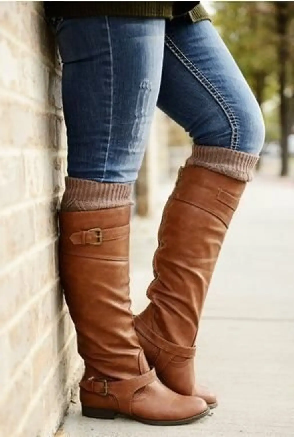Riding Boots with Leg Warmers
