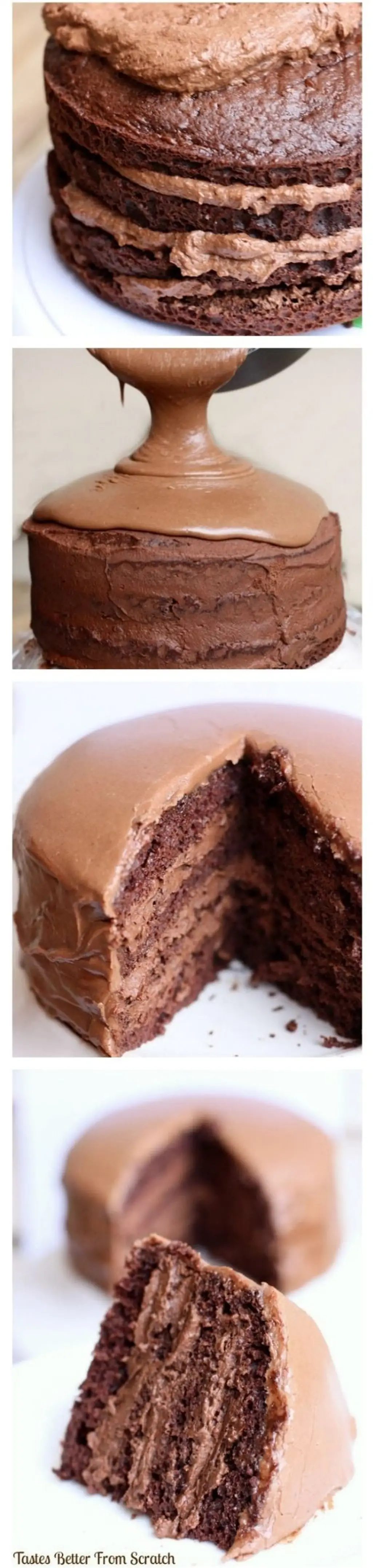 Chocolate Cake with Chocolate Mousse Filling