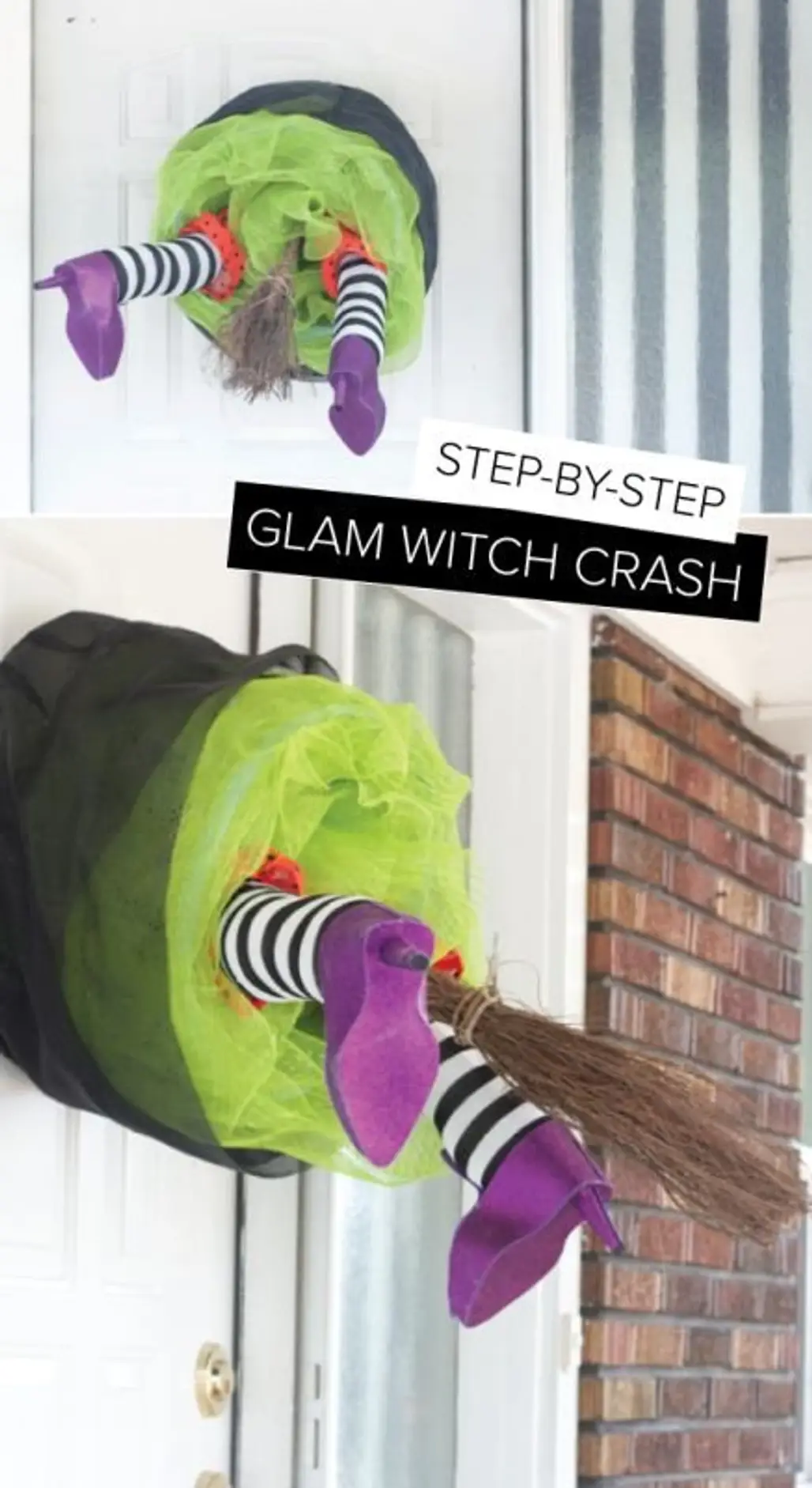 Glam Witch Crash Wreath