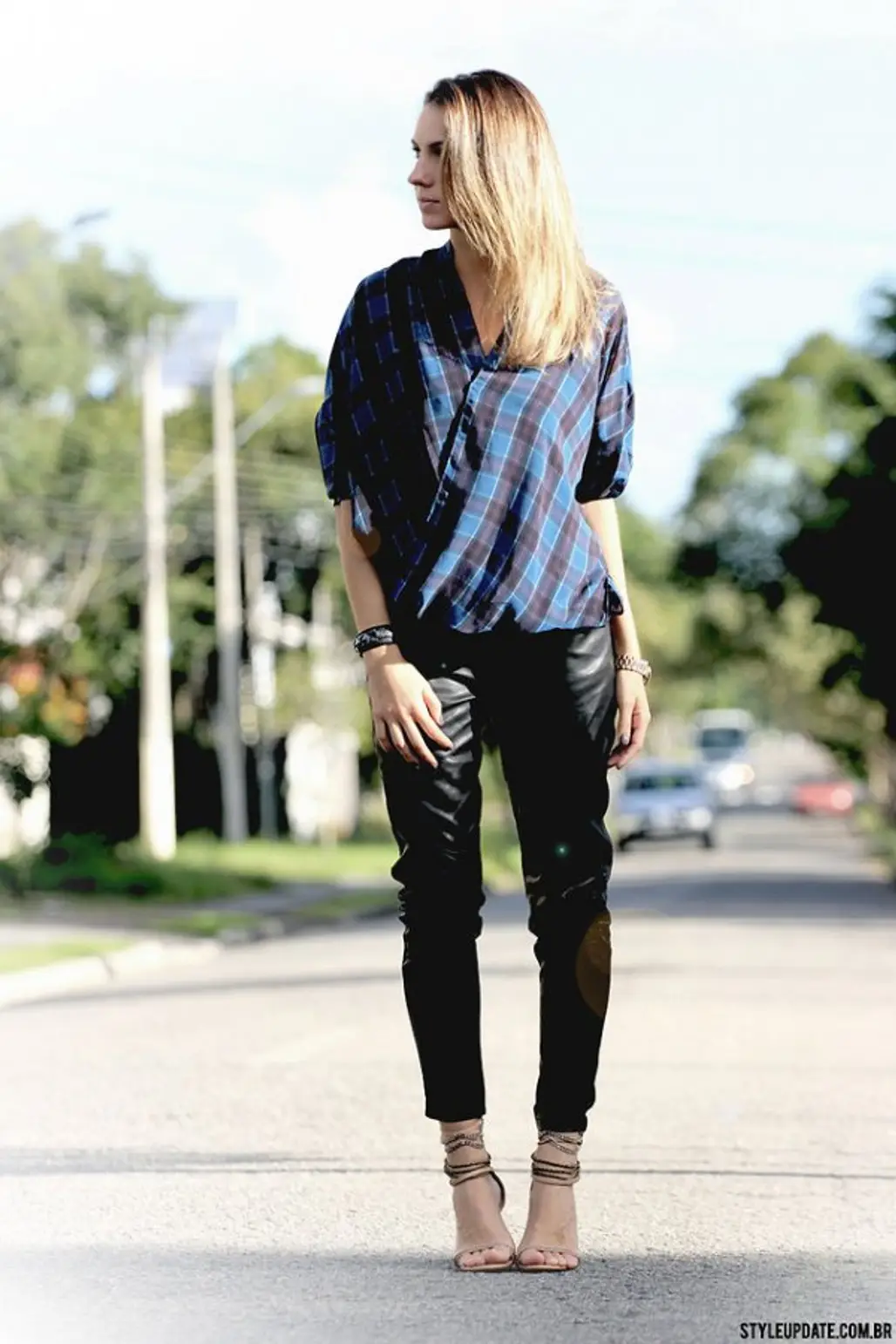 Paired with a Slouchy Shirt and Heels