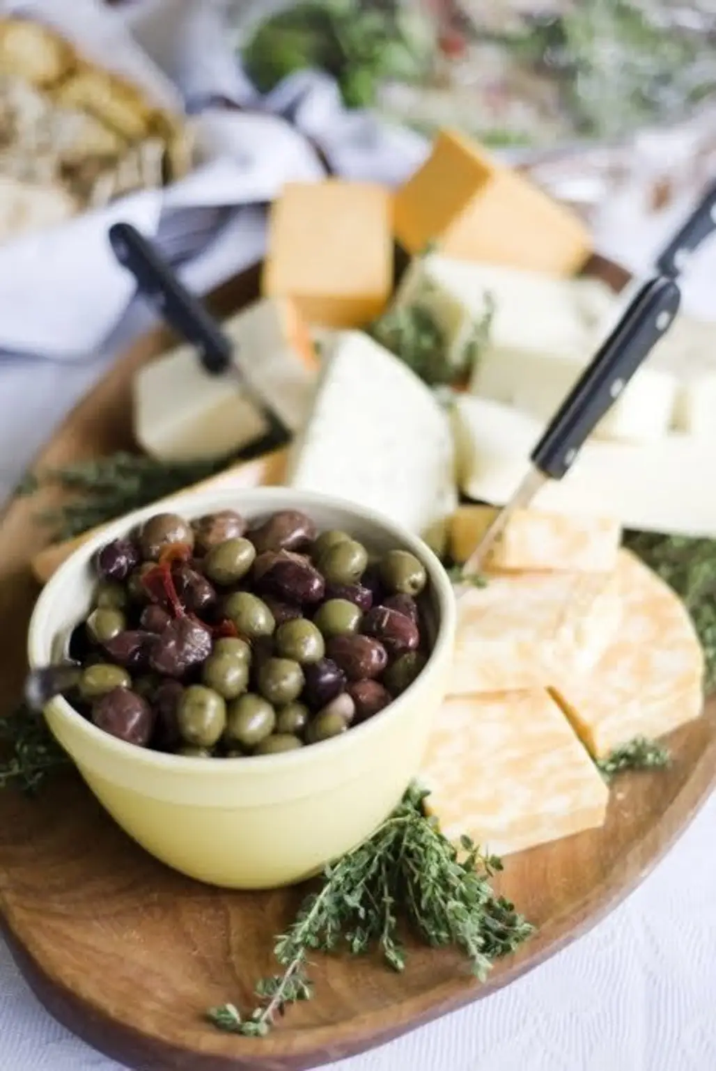 Olives and Swiss Cheese