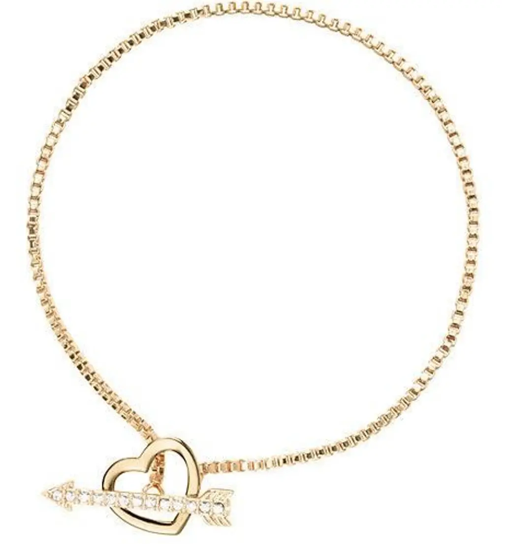 Simple Bracelet with a Heart Charm