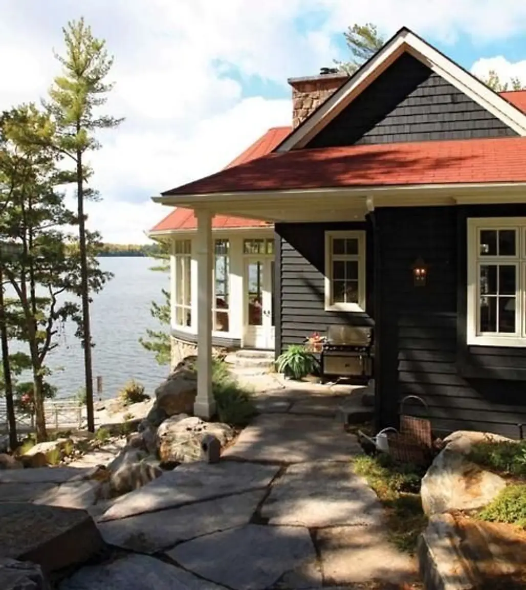Tiny Cottage on a Tiny, Forested Island