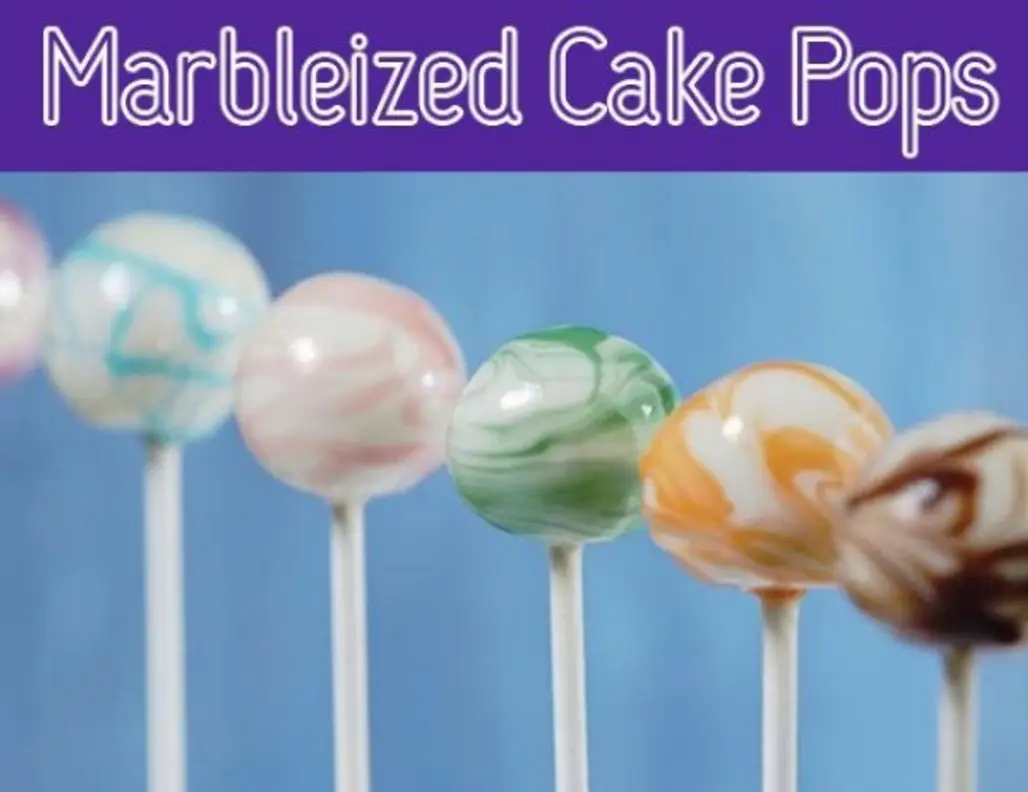 Marbleized Cake Pops