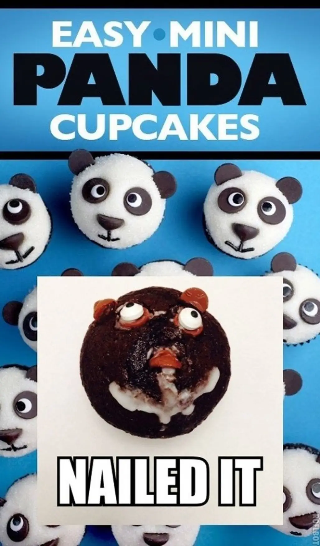 Easy Mini Panda Cupcakes