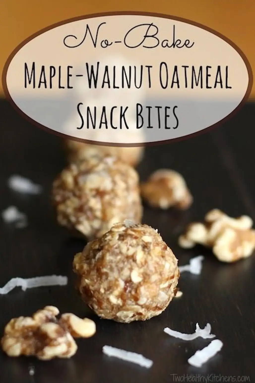 Maple Walnut Oatmeal Snack Bites