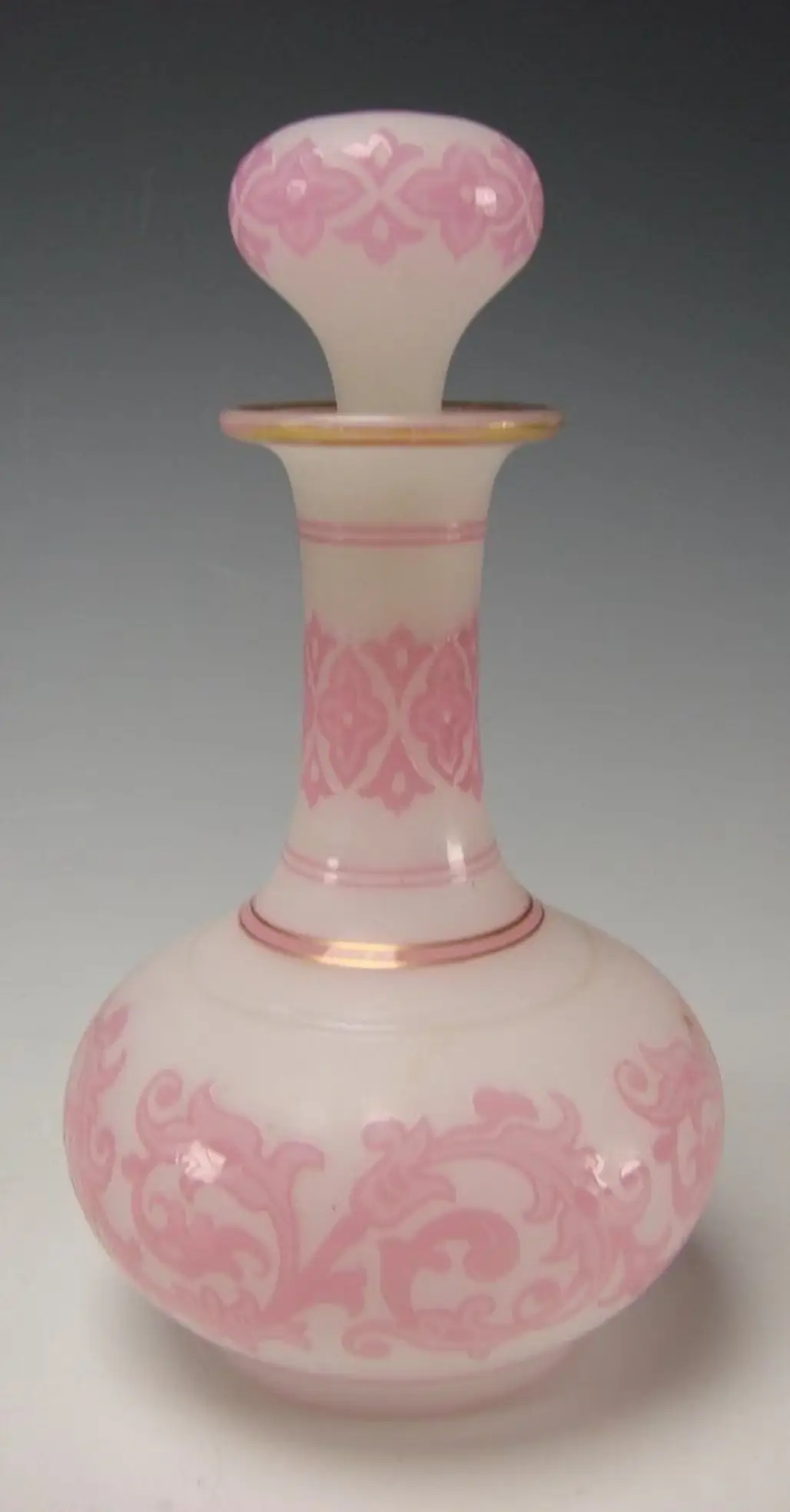 Pink Rose Alabaster Cameo Glass