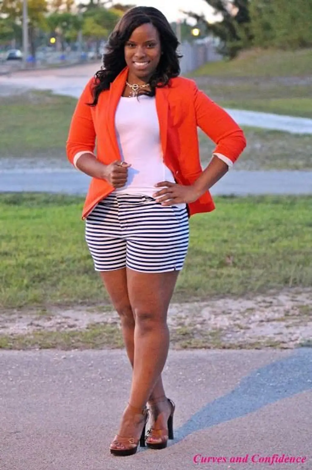 Nothing Looks Hotter than Printed Shorts and a Bright Blazer