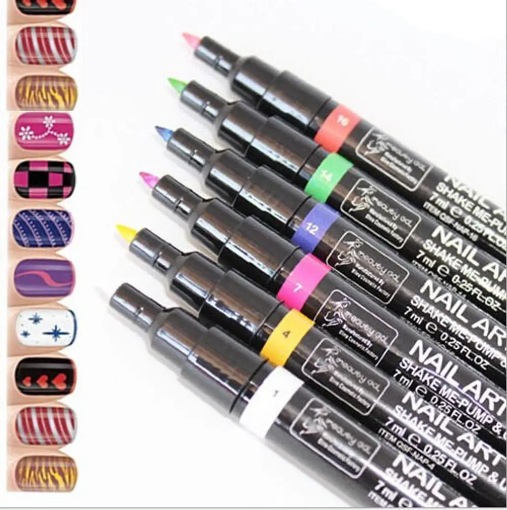 New 16 Colors Nail Art Pens