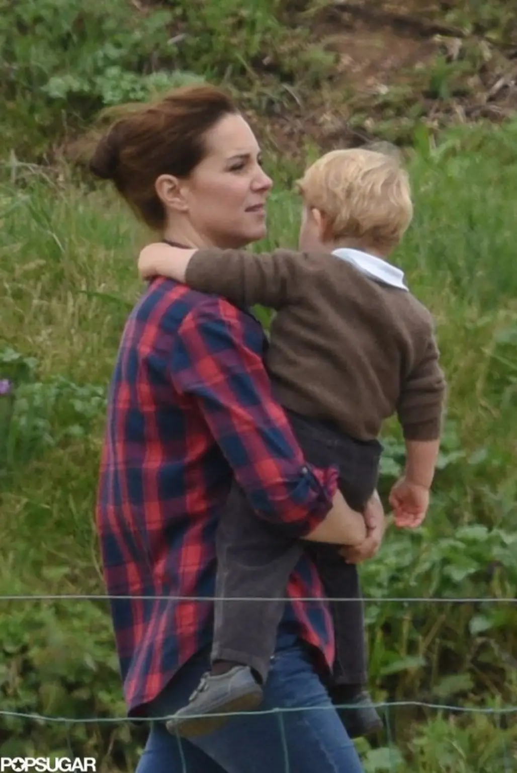 Kate Middleton and Prince George at the Park