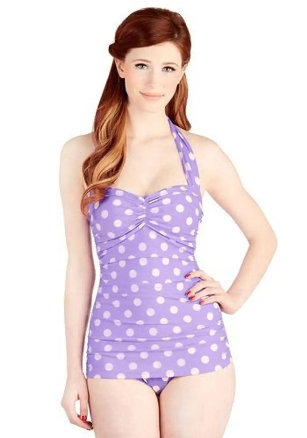 One Piece in Dotted Lavender
