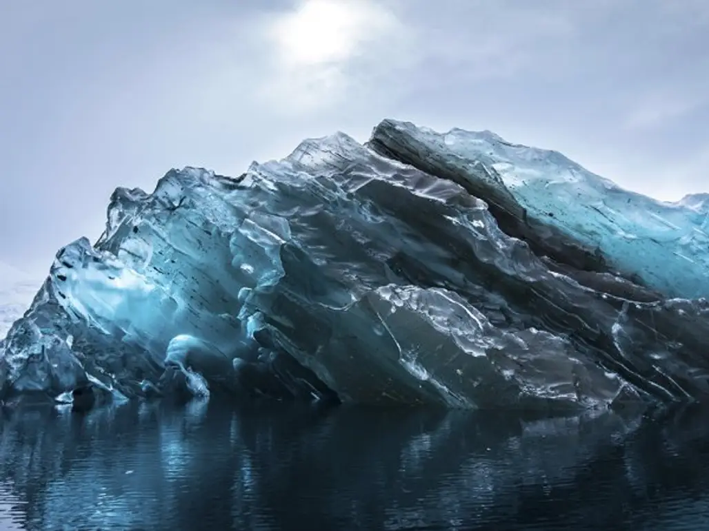 Flipped over Iceberg, Antarctica
