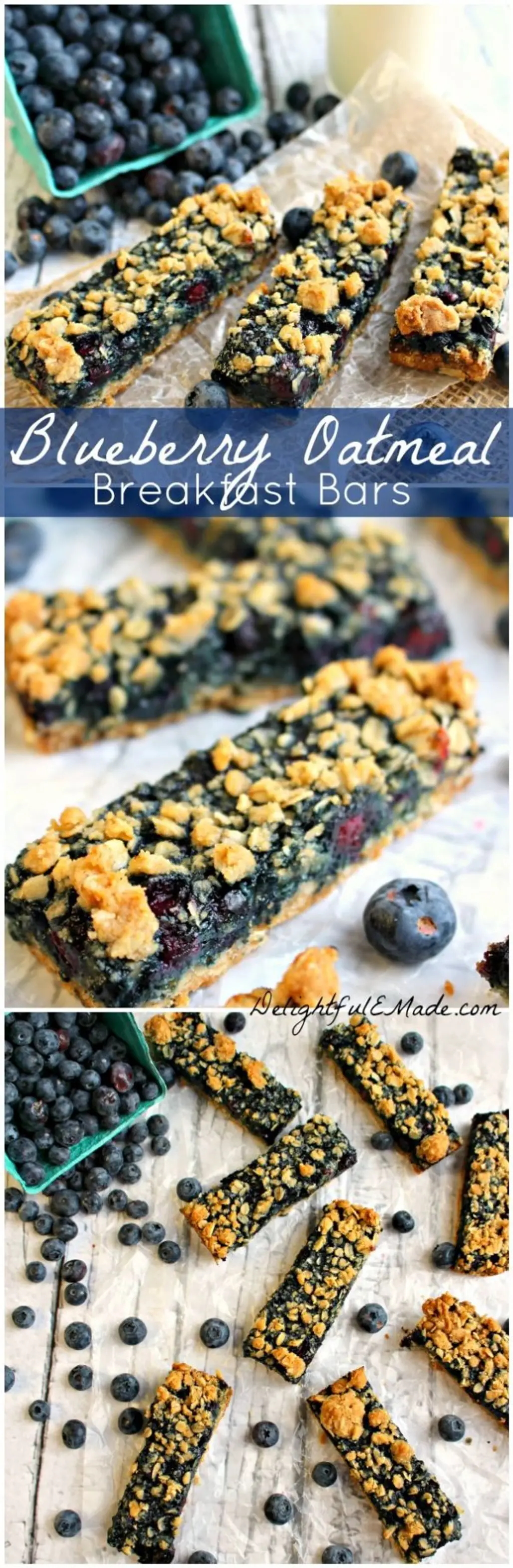 Blueberries with a Brown Sugar Oatmeal Crust