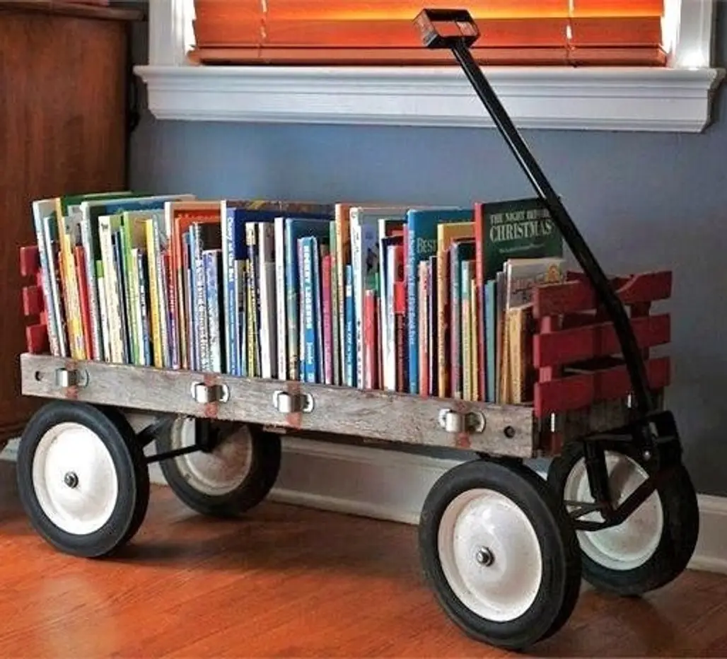 A Wagon to Store Children's Books