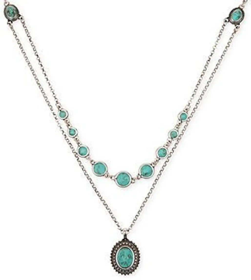 Double Layered Turquoise Necklace