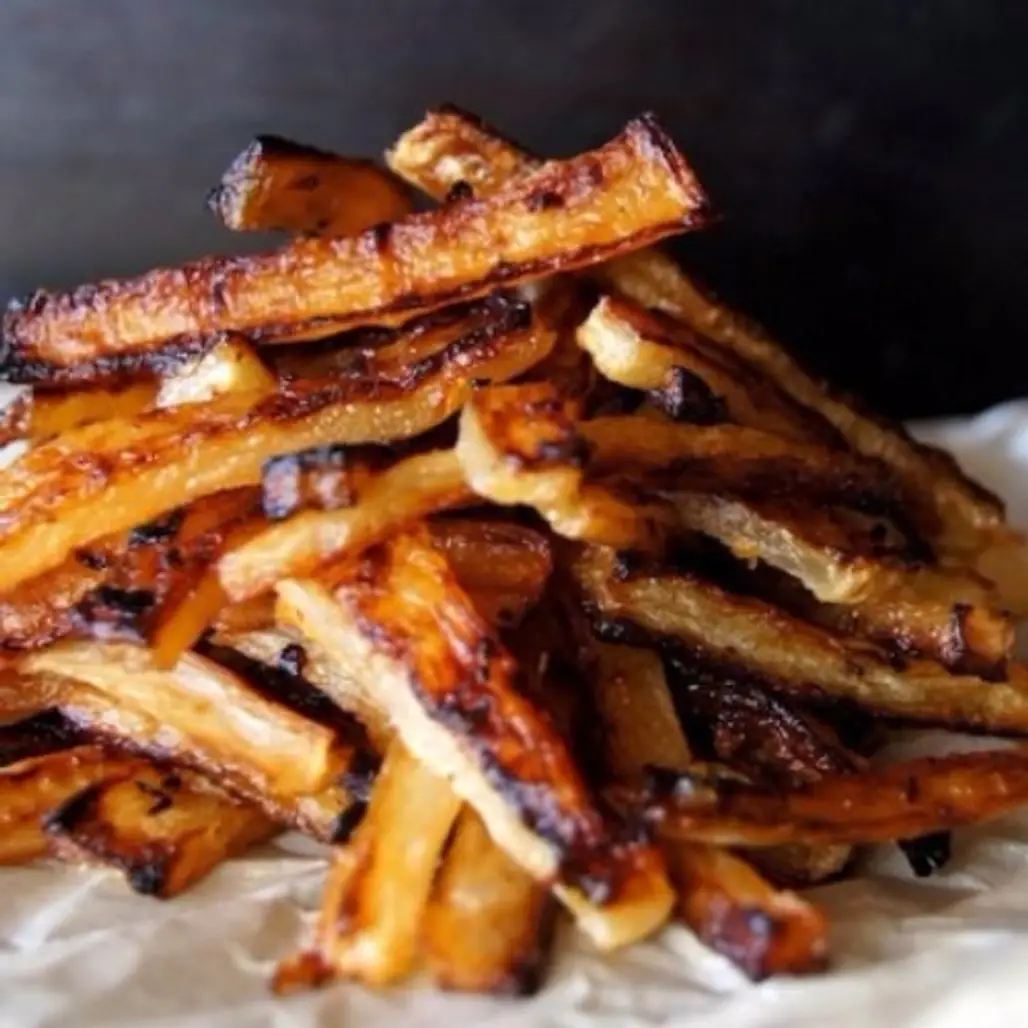 Spicy Roasted Daikon “Fries”