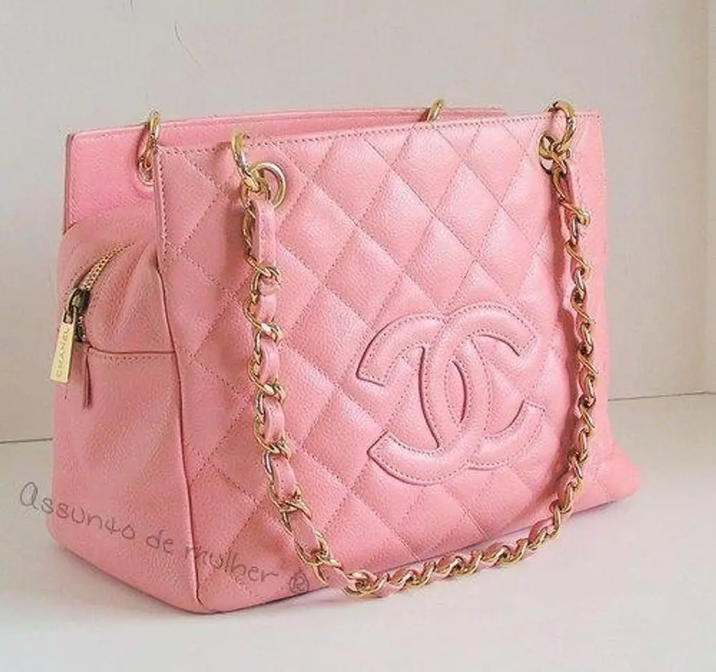Pink Quilted Chanel Handbag