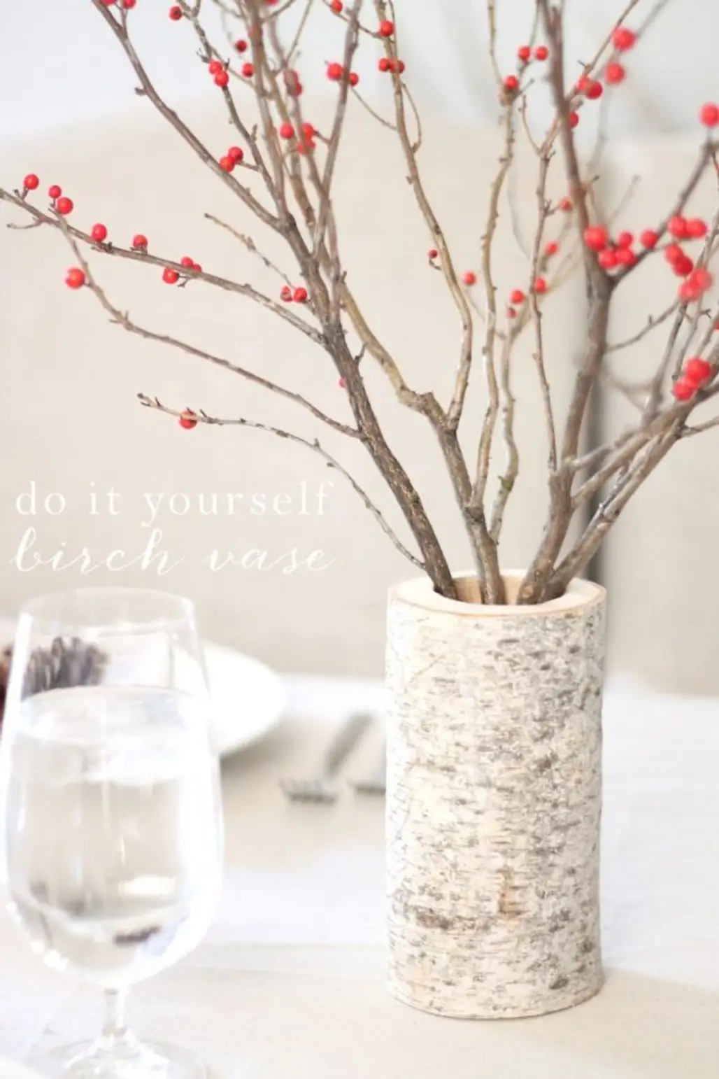 Bring the Outdoors in by Creating Your Own Birch Vase