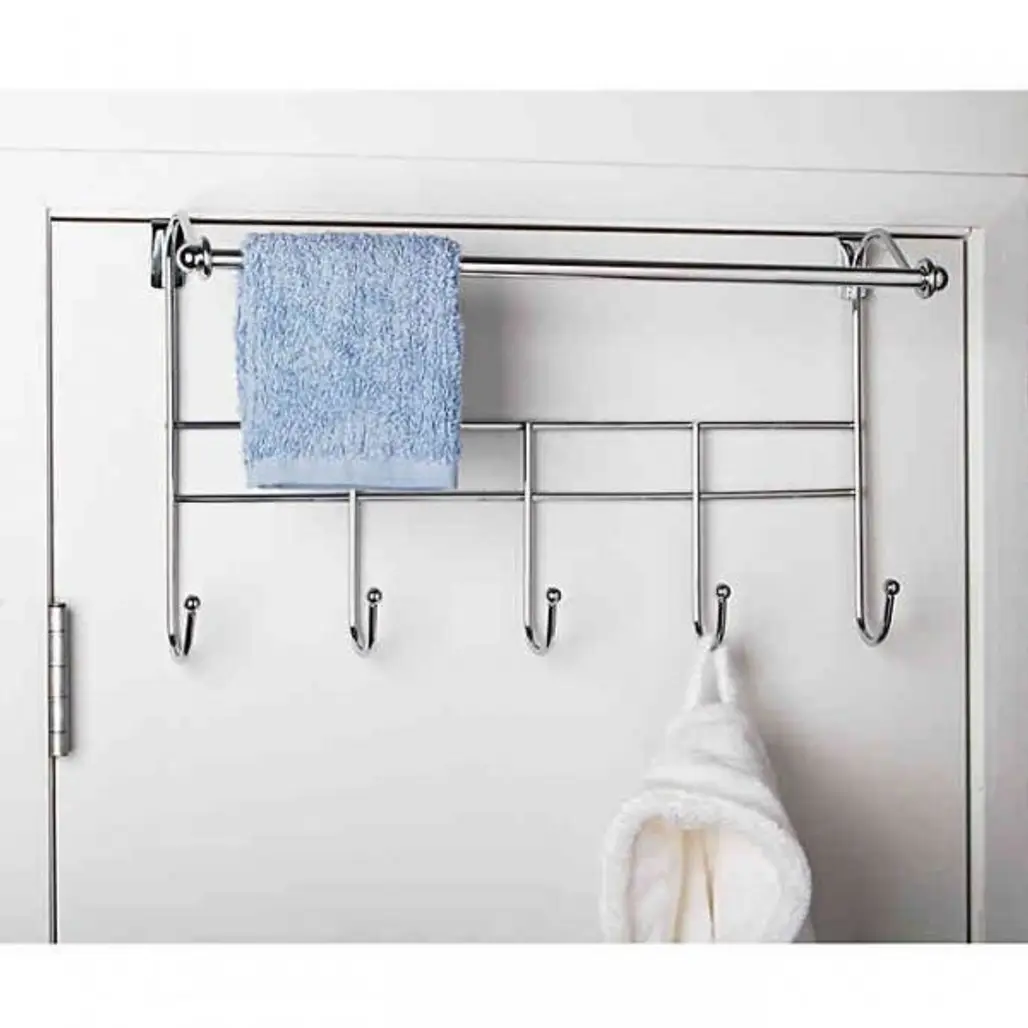 Shelf, Product, Bathroom accessory, Towel, Room,