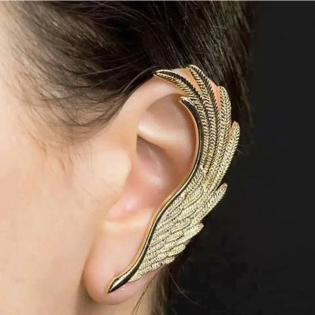 Give Them Something to Talk about with This Gold Ear Cuff