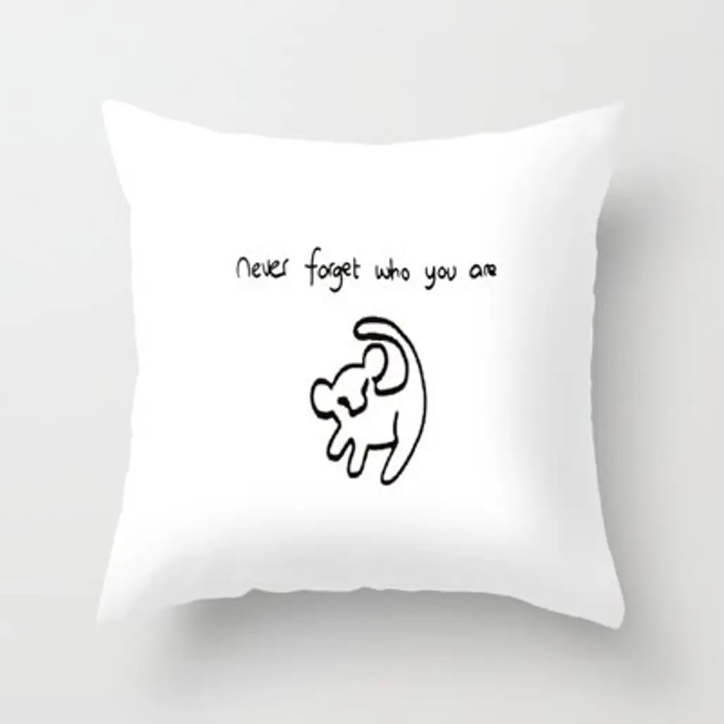 Never Forget Who You Are Throw Pillow