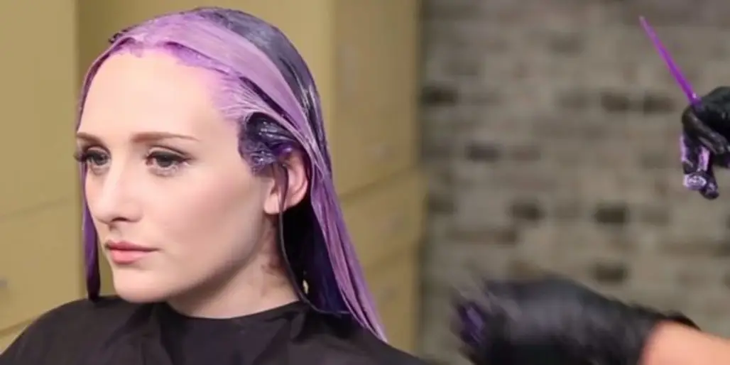 Coat Your Hairline with a Pale Purple Shade