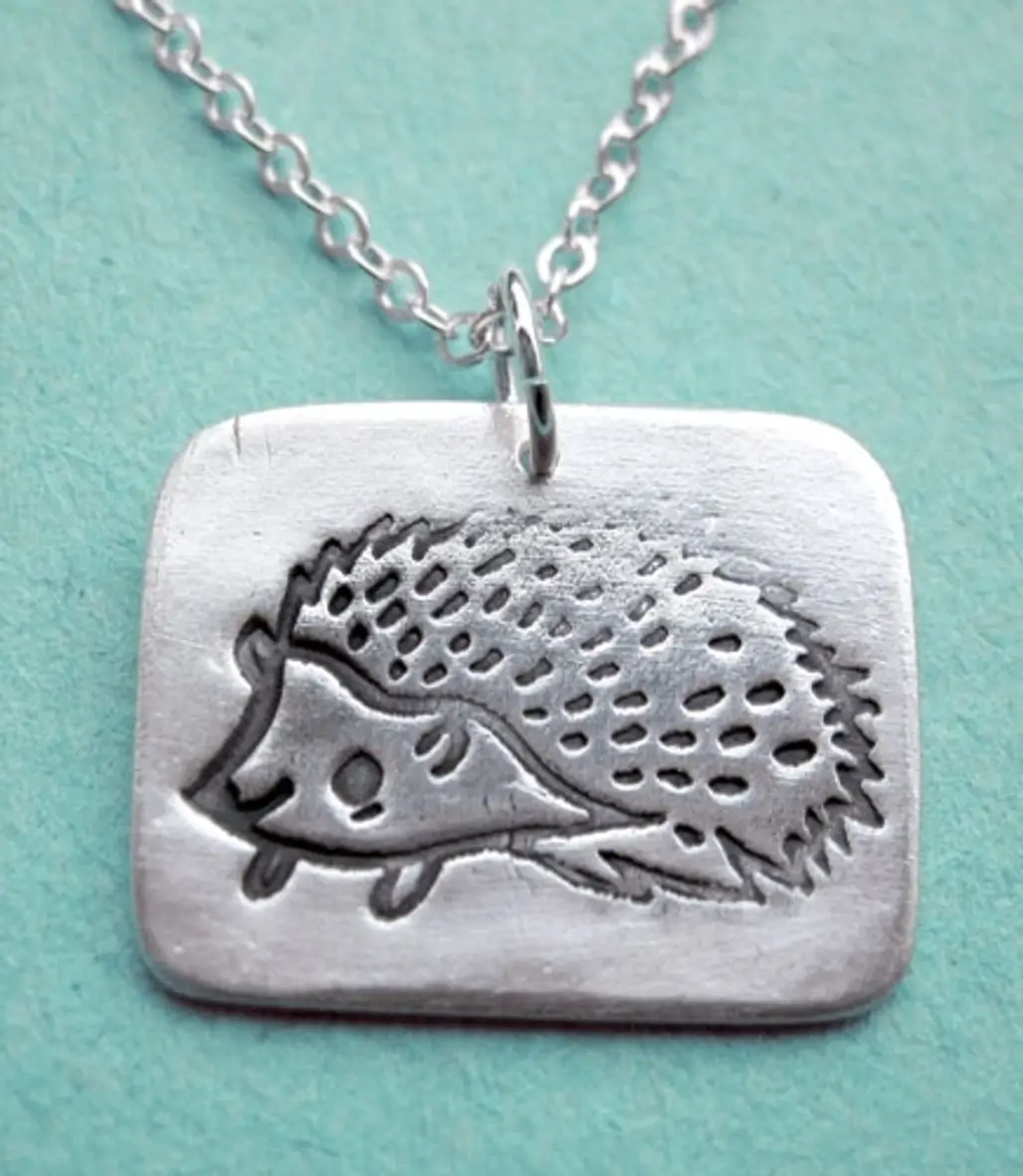 Susie Ghahremani Silver Hedgehog Necklace