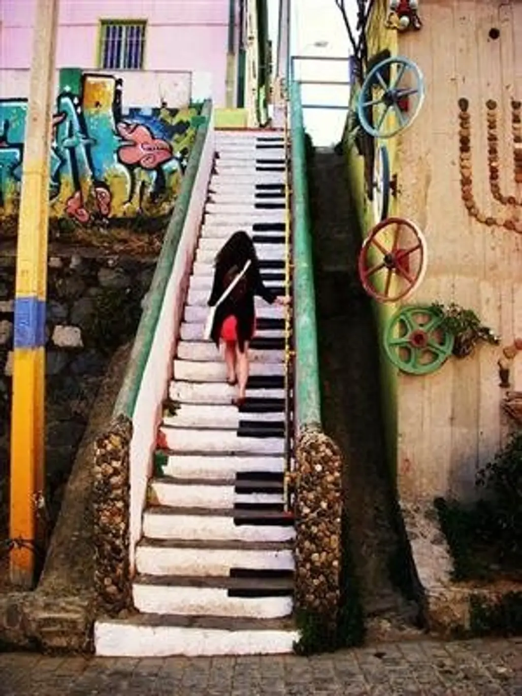 Piano Key Staircase